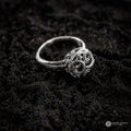 Small Sterling Silver 925 Sea Wave Cocktail Ring