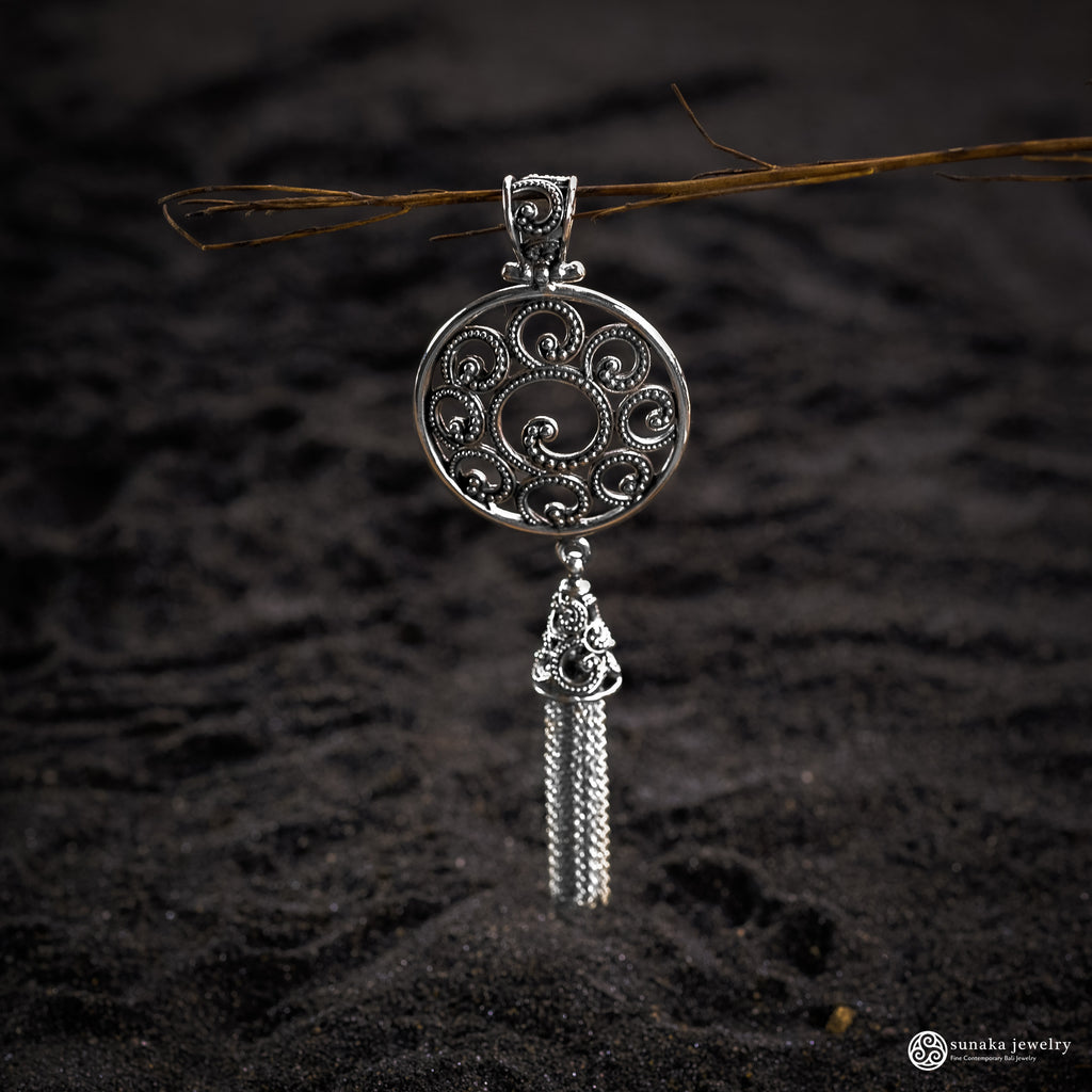 925 Silver Pendant Ocean Wave Collection