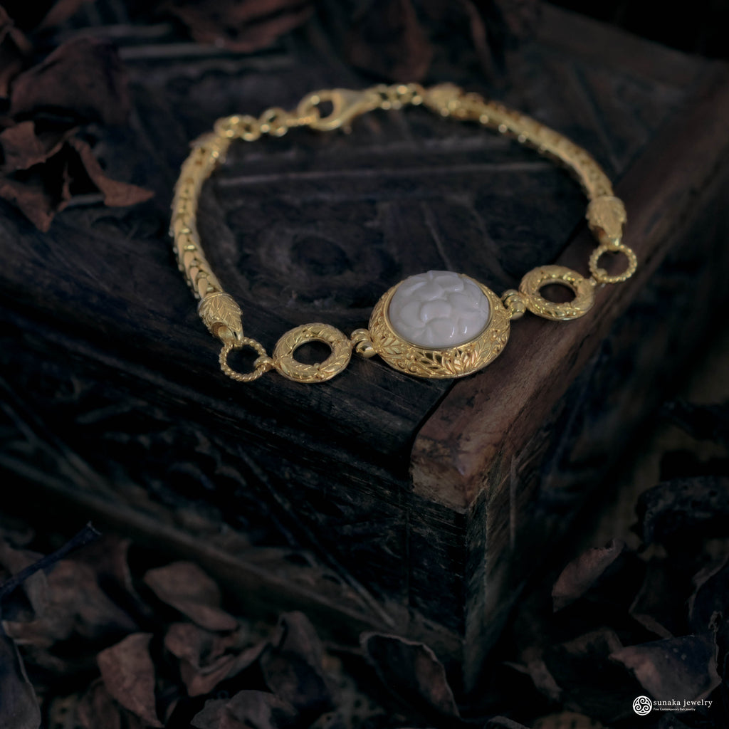 Gelang Kepang Perak 925 Koleksi Jepun Gold Plated