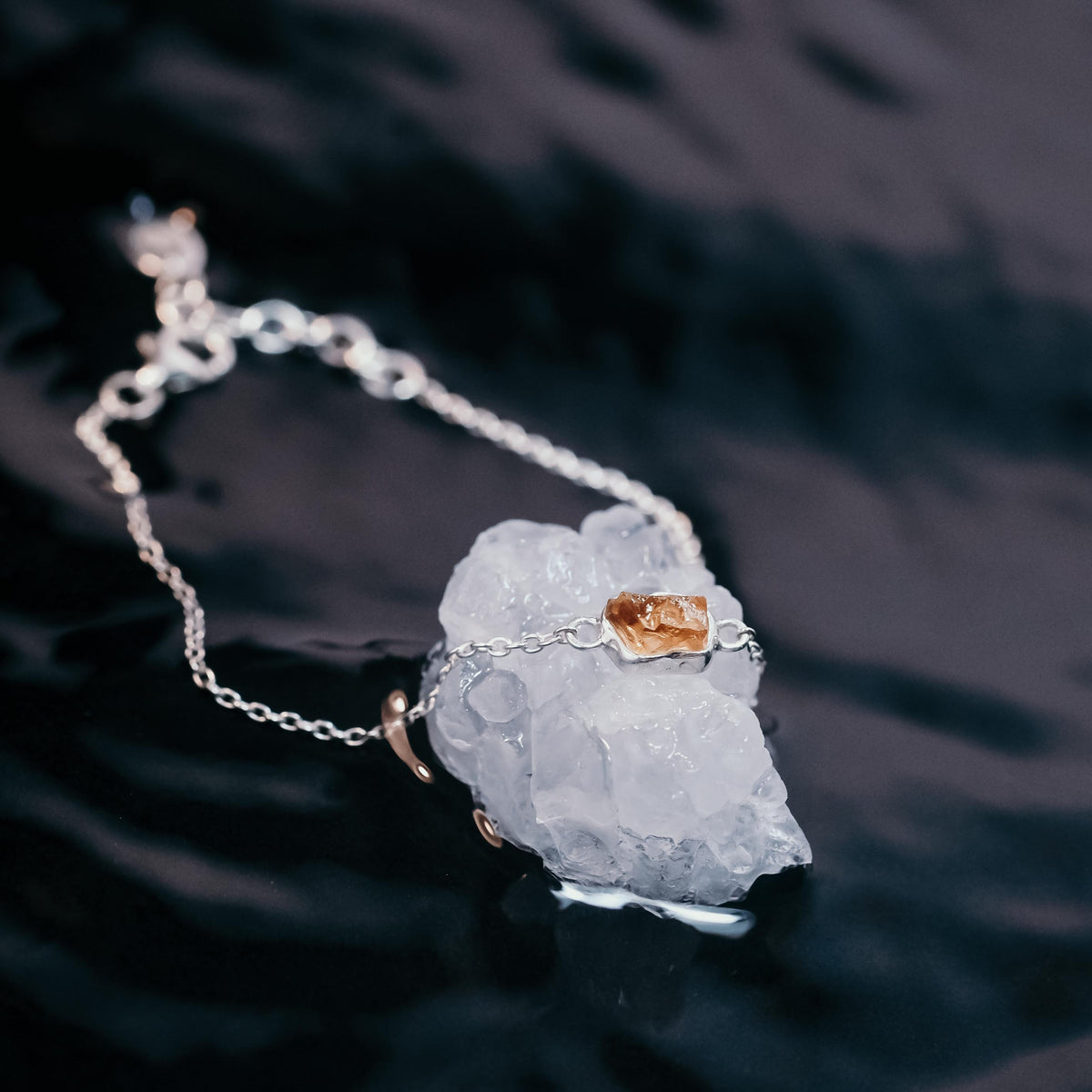 Gelang Silver 925 dengan Rawstone Koleksi Pristine