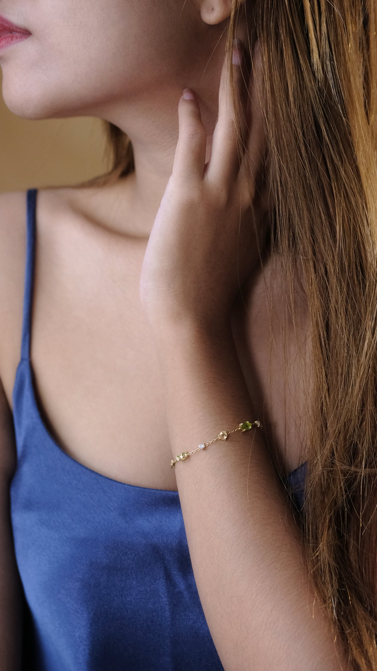 Gelang Koleksi Prong Sterling Silver 925 Gold Plated