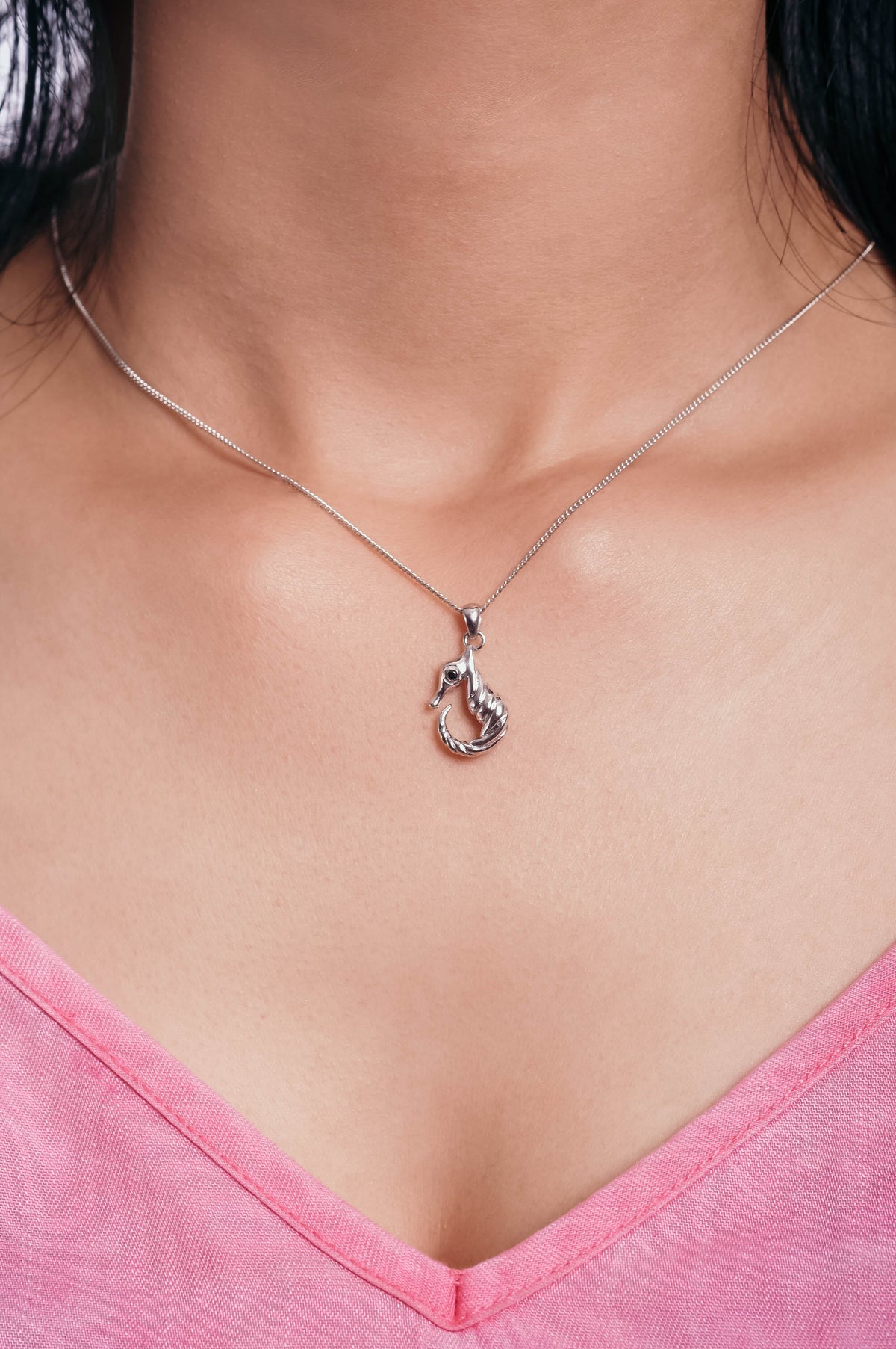 Liontin Perak 925 Koleksi Seahorse ( Pendant Only )