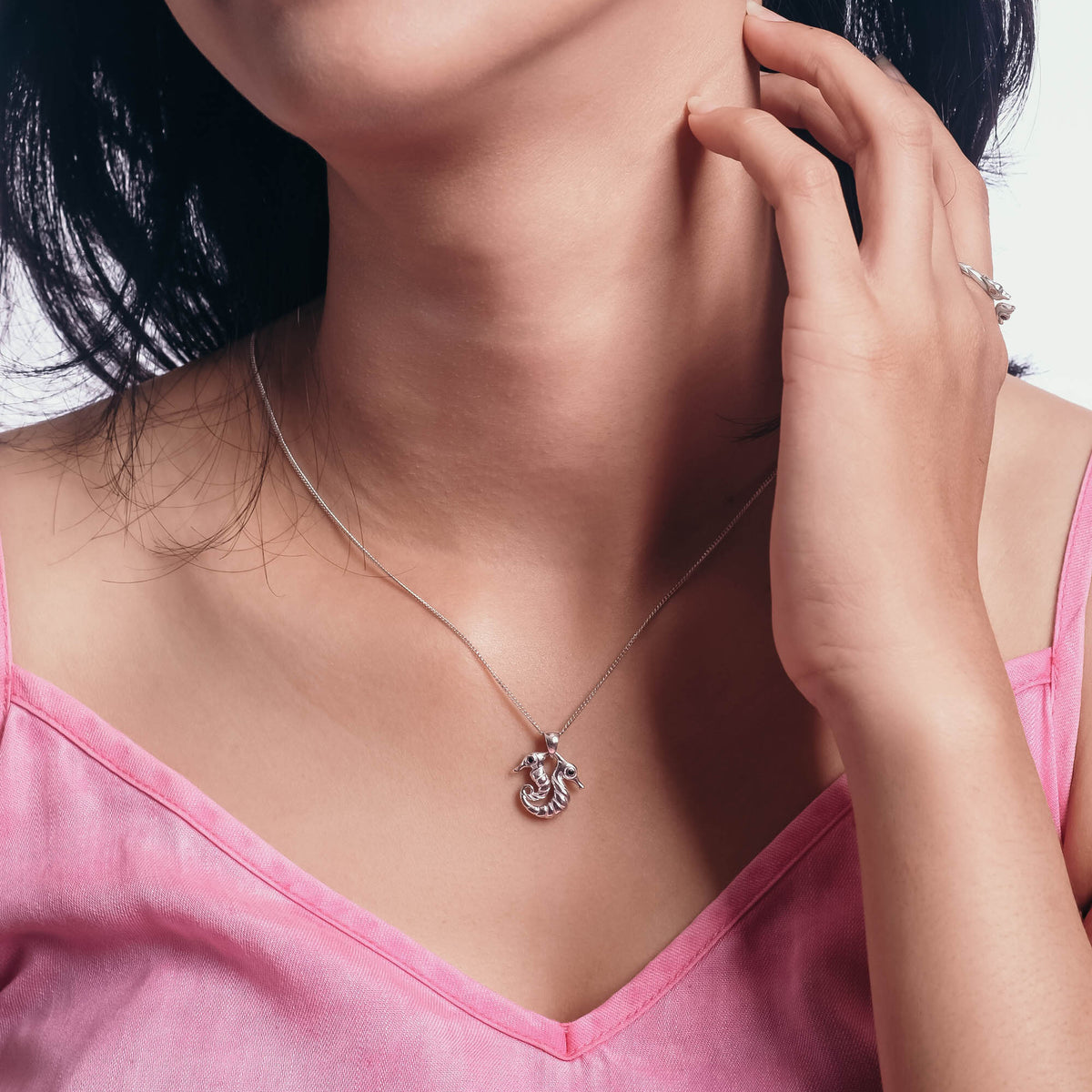 Liontin Perak 925 Double Koleksi Seahorse ( Pendant Only )