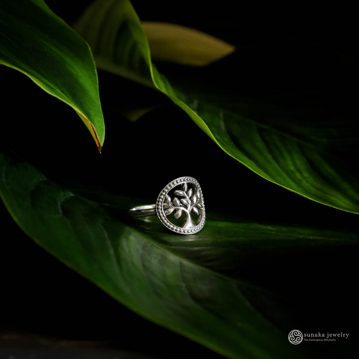 925 Sterling Silver Tree Of Life Ring