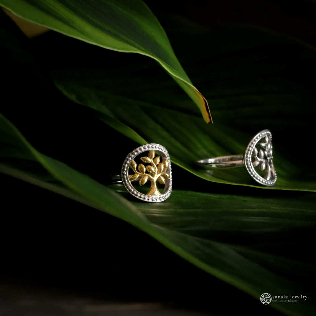 925 Sterling Silver Tree Of Life Ring