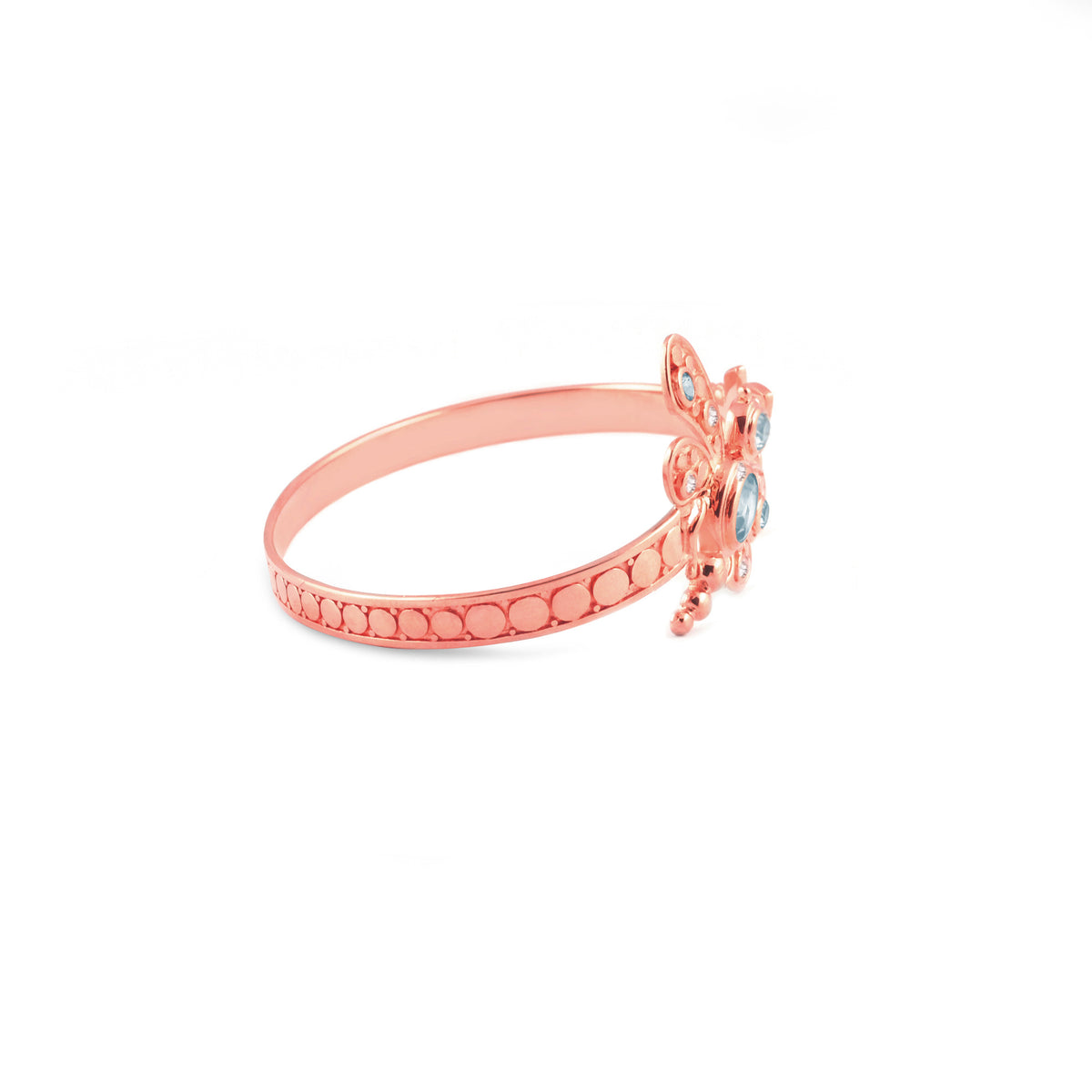 Gelang Silver Koleksi Capung Rose Gold Plated Sterling Silver 925