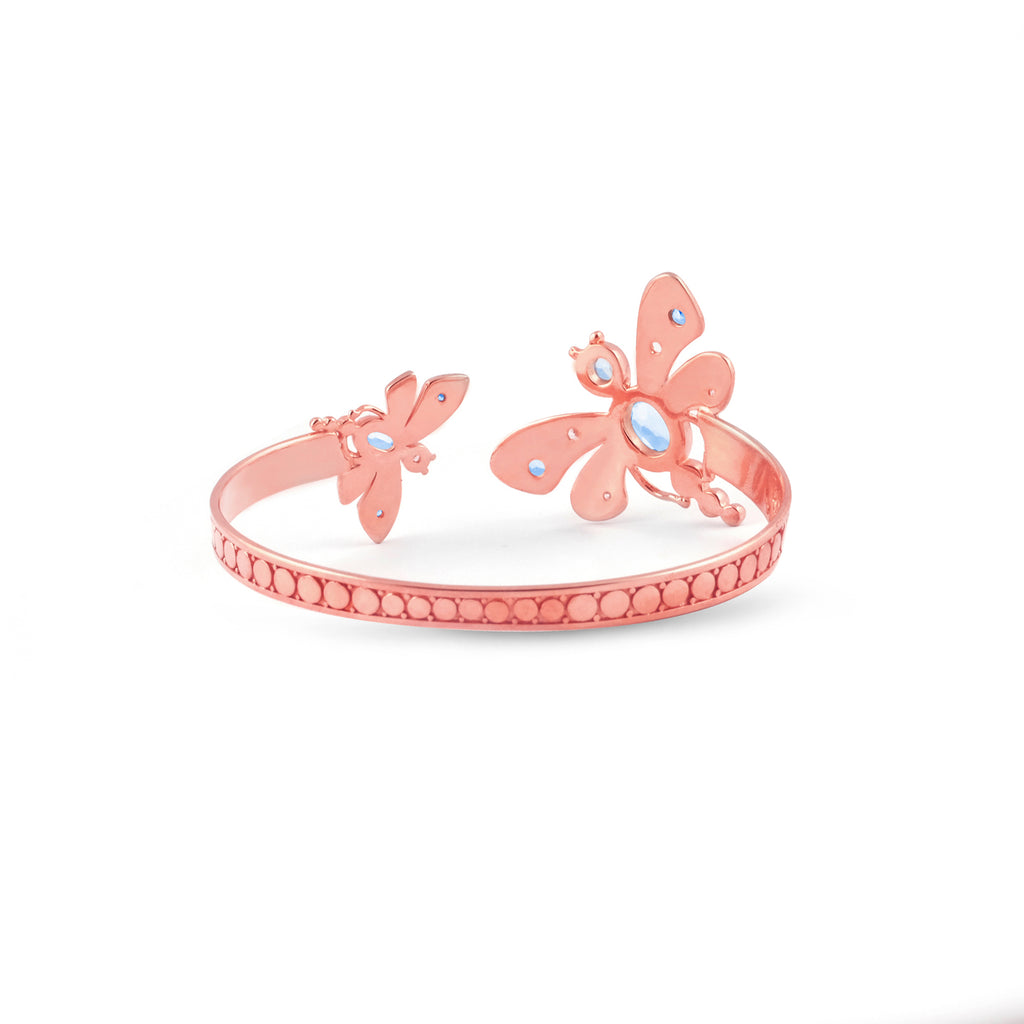 Gelang Silver Koleksi Capung Rose Gold Plated Sterling Silver 925
