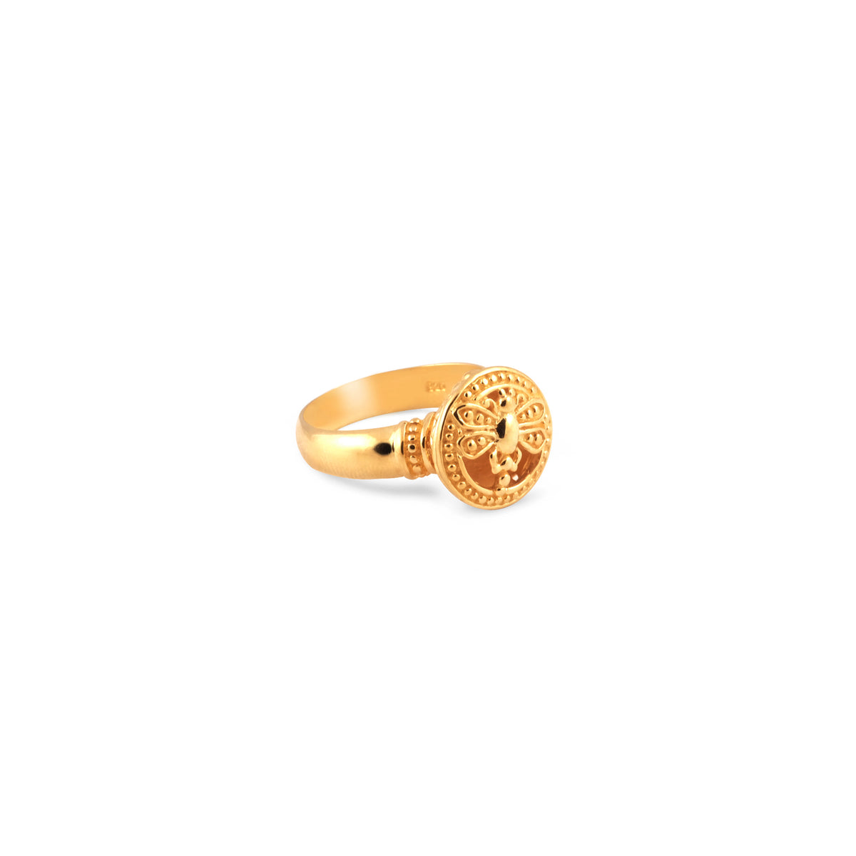 Cincin Coktail Capung Gold Plated Sterling Silver 925