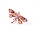 Rose Gold Plated Bali Dragonfly Brooch (small) Sterling Silver 925