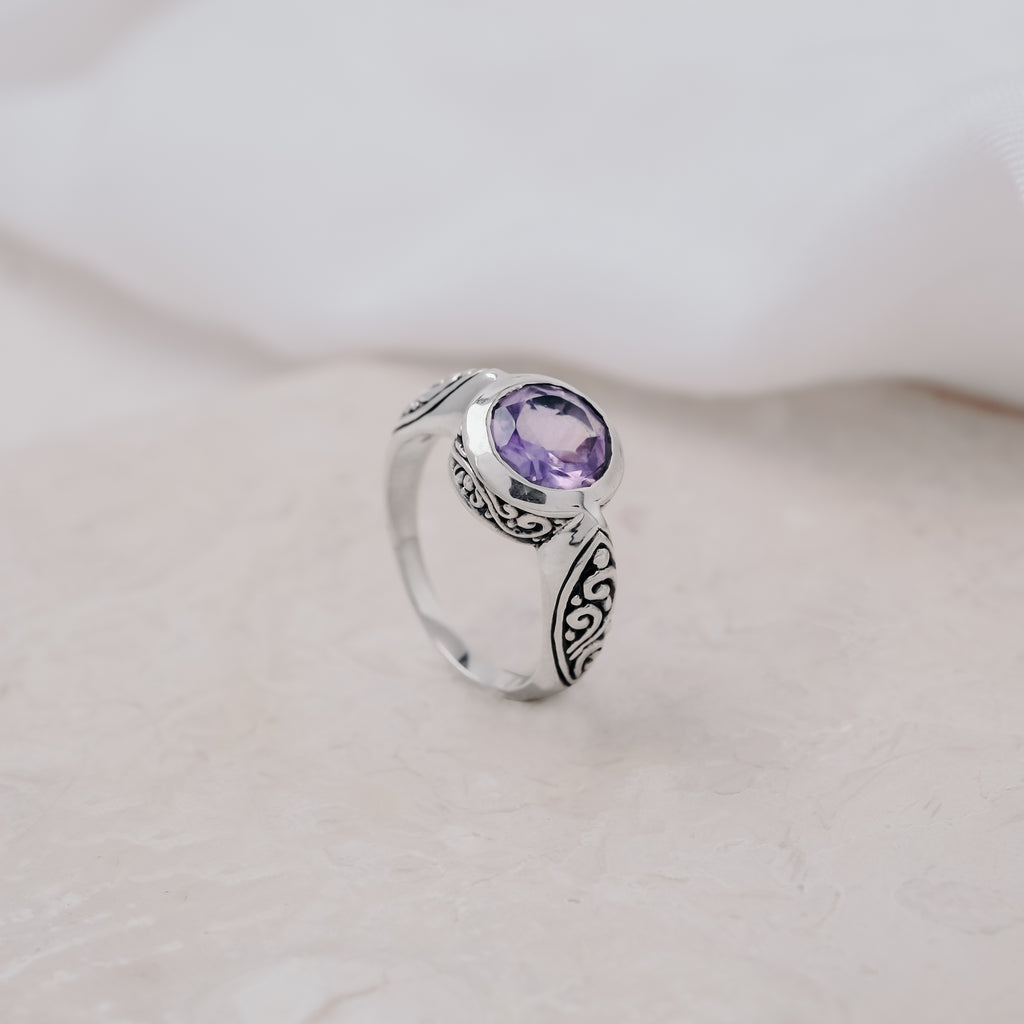 925 Sterling Silver Plain Bun Ring