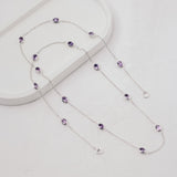 Kalung Chain Silver Ritchie With Gemstone 925 Sterling Silver