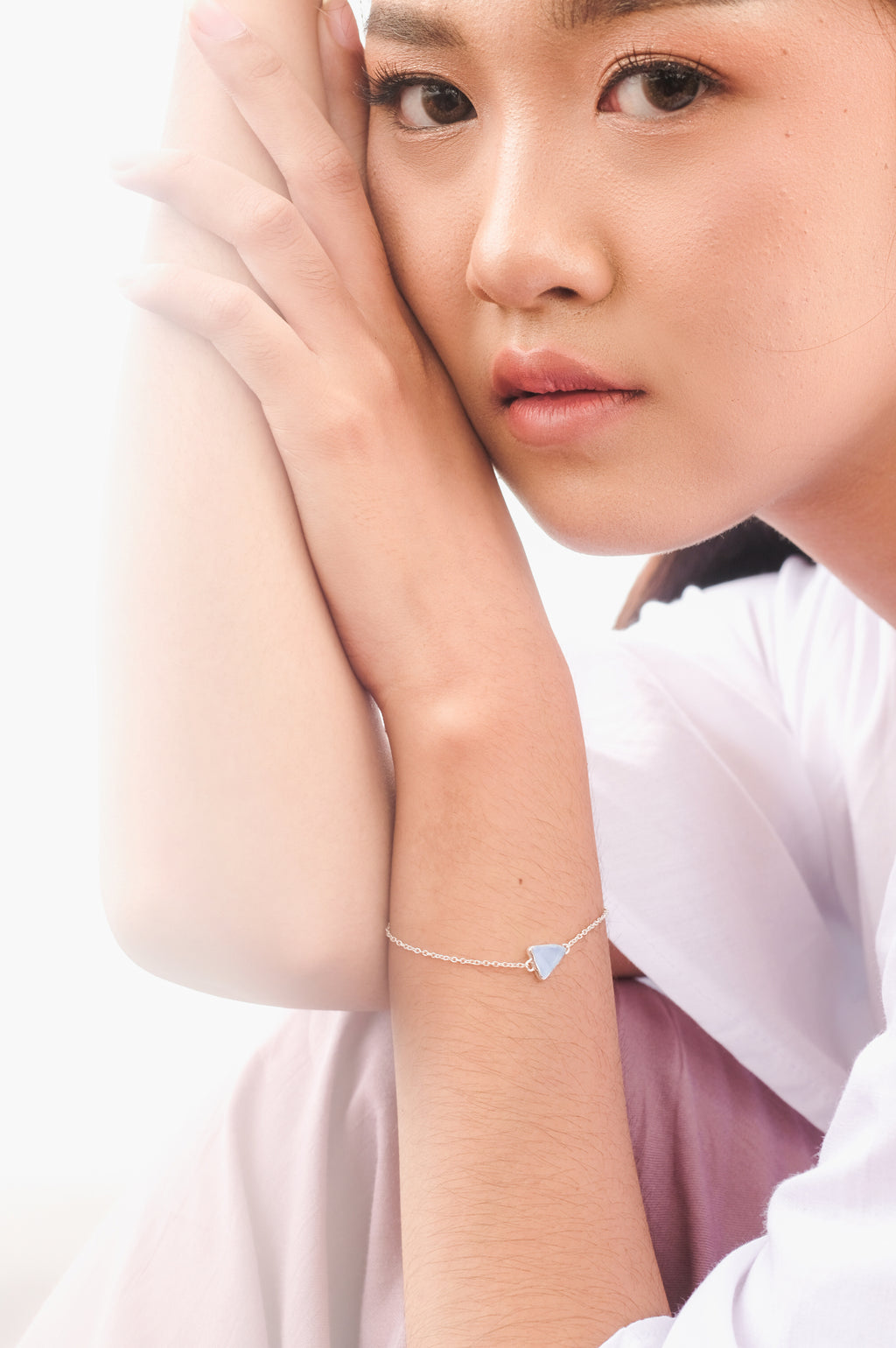 925 Silver Bracelet with Pristine Collection Rawstone
