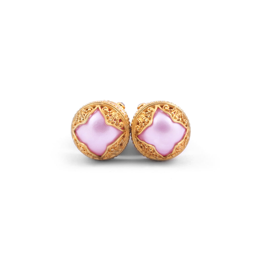 925 Sterling Silver Subeng Earrings Padma Acala Collection Gold Plated