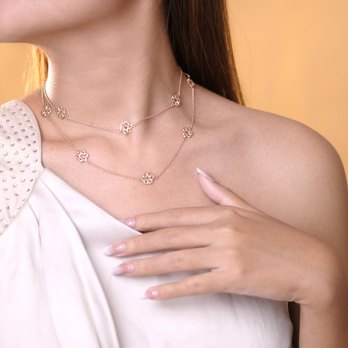 Silver Woven Necklace 925 Sterling Silver
