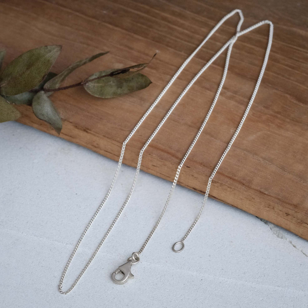 Rhodium Plated Silver Necklace Chain N.309
