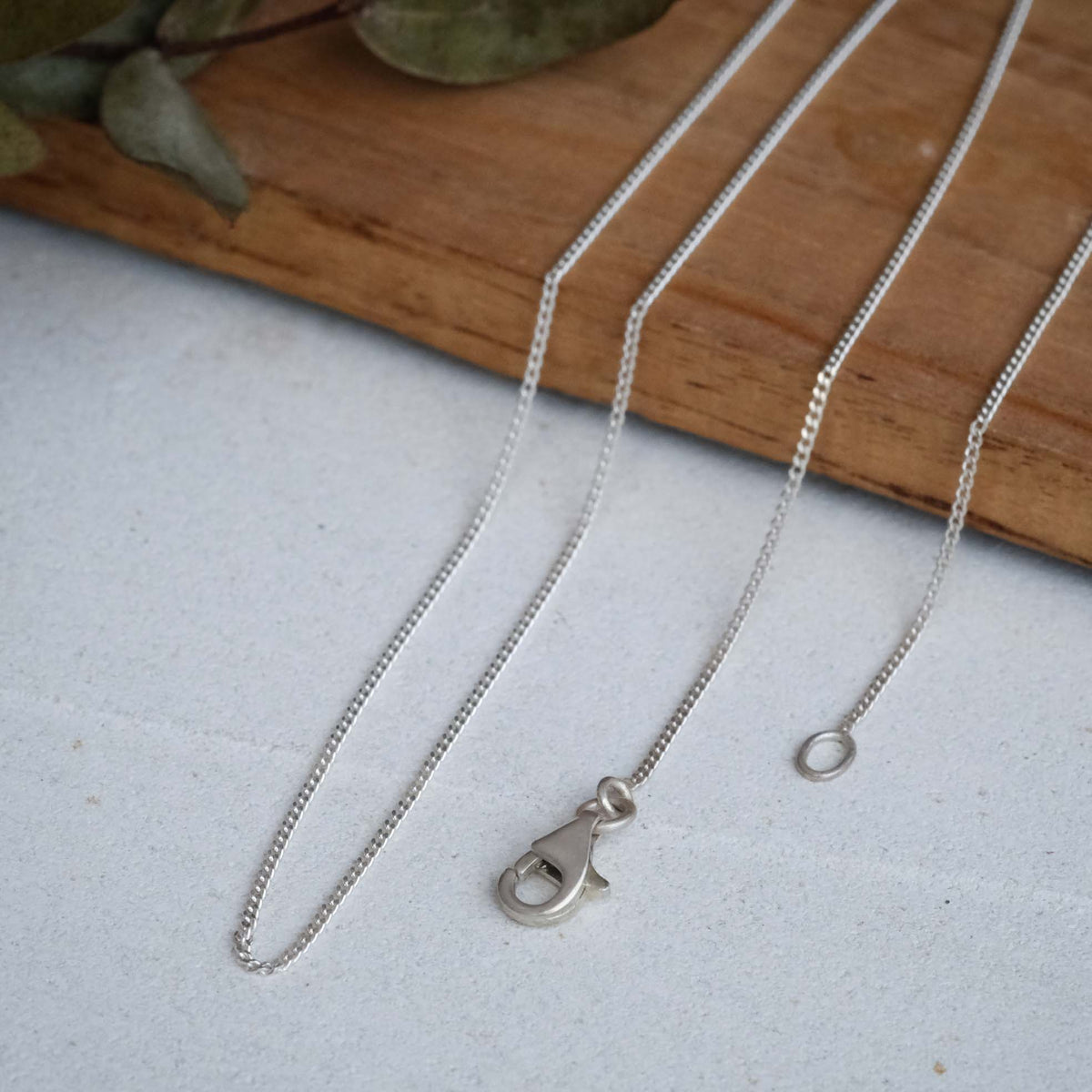 Rhodium Plated Silver Necklace Chain N.309