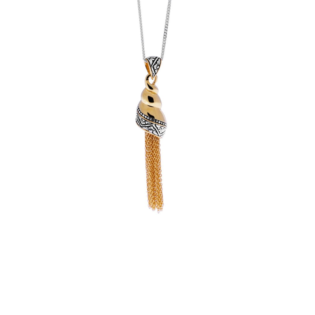 Pendant Perak 925 Koleksi Keong Emas (Tanpa Rantai Kalung)