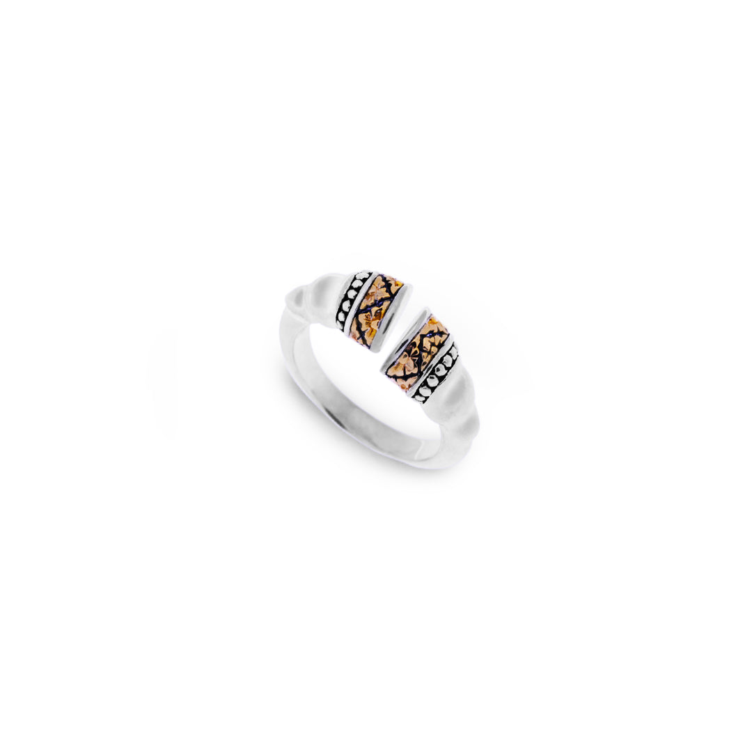 Cincin Adjustable Perak 925 Koleksi Keong Emas