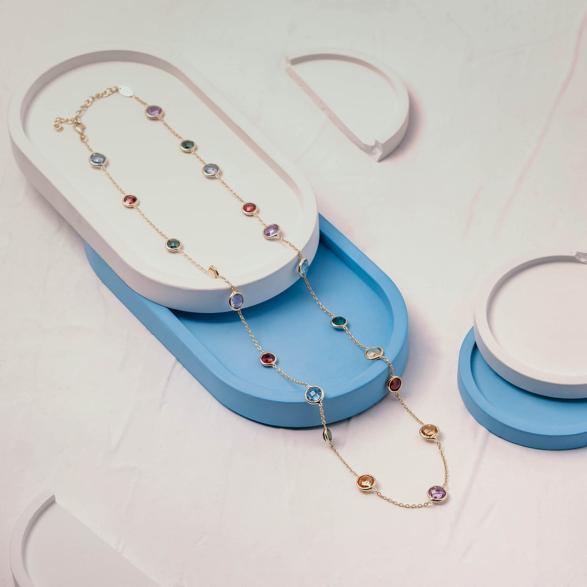 925 Silver Rainbow Collection Necklace