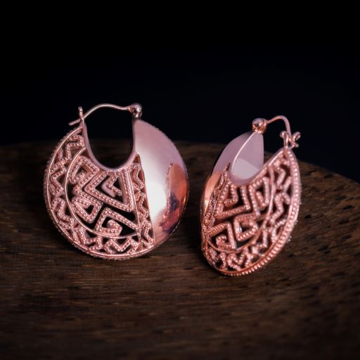 Anting Hoop Perak 925 Koleksi Songket Bali