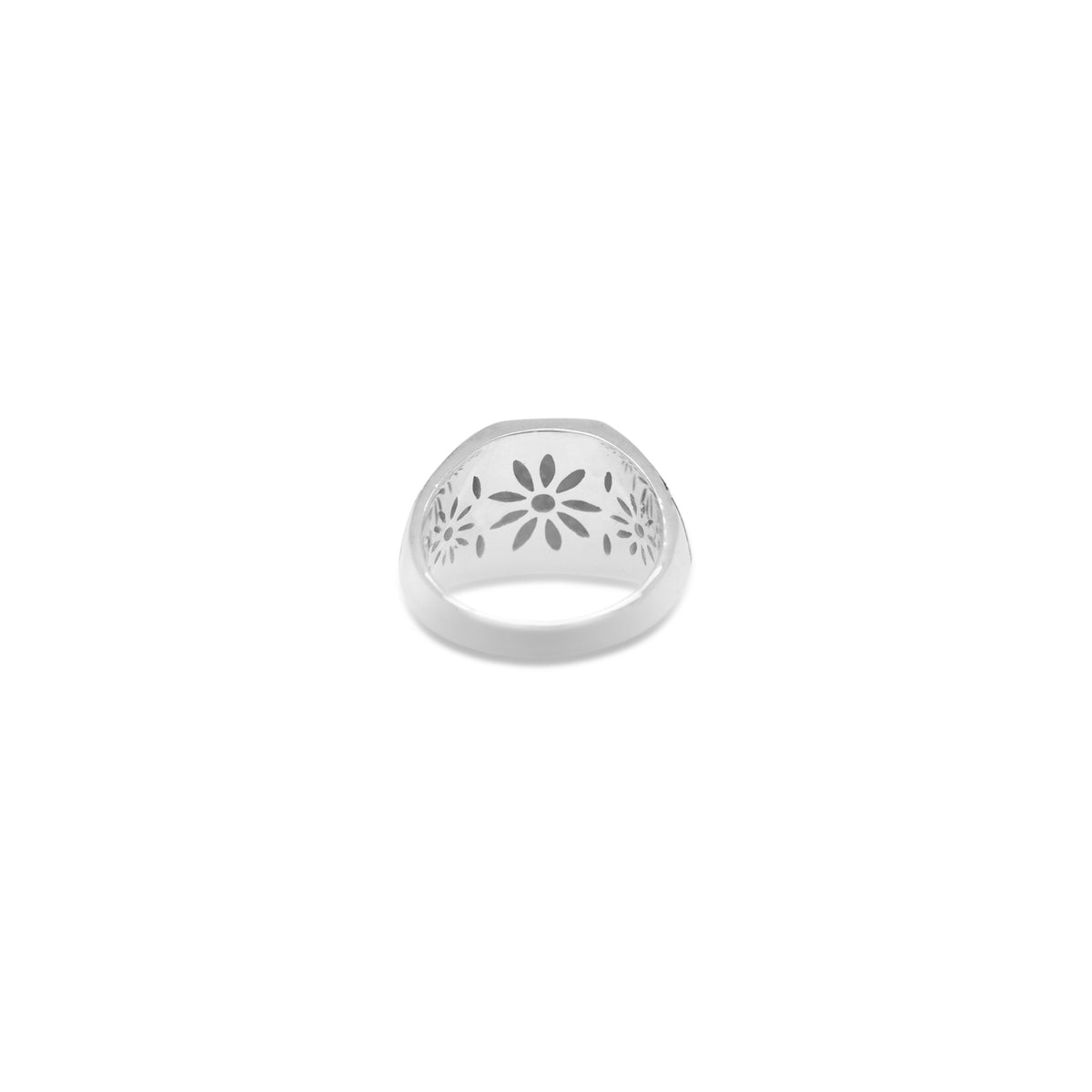 Cincin Signet Perak Koleksi Keong Emas Sterling Silver 925