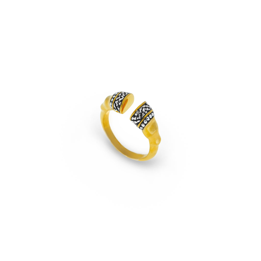 Cincin Mini Perak 925 Koleksi Keong Emas