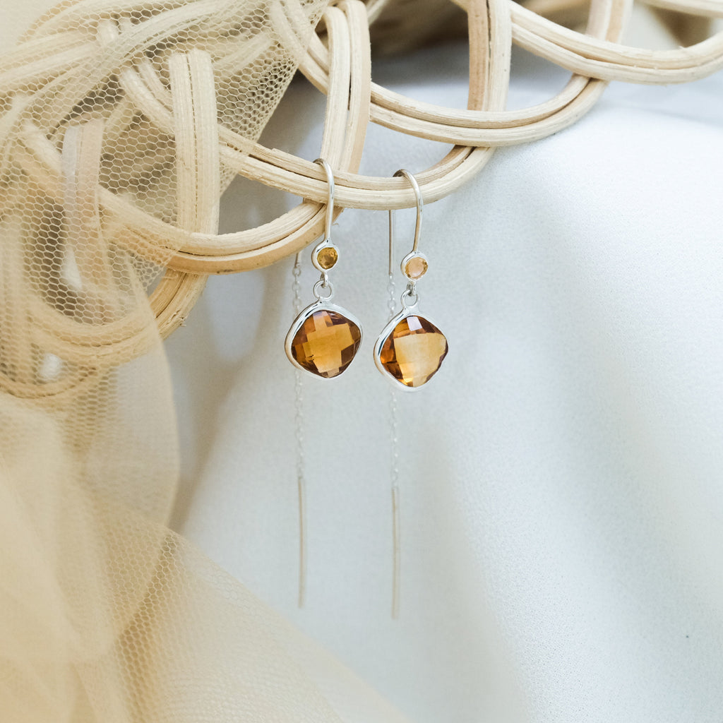Anting Threader Perak 925 Wanita Sunaka Jewelry Koleksi Pelangi