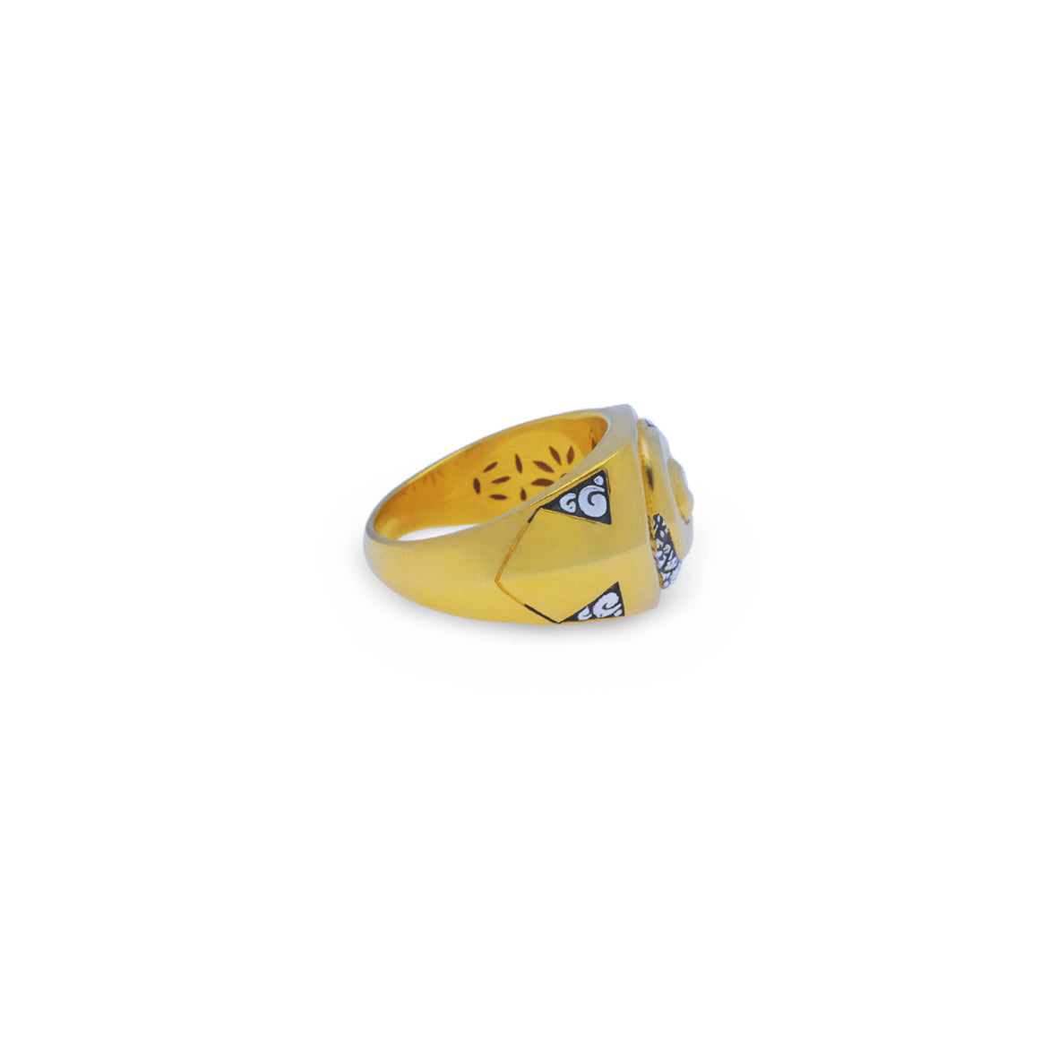 Cincin Signet Perak Koleksi Keong Emas Sterling Silver 925