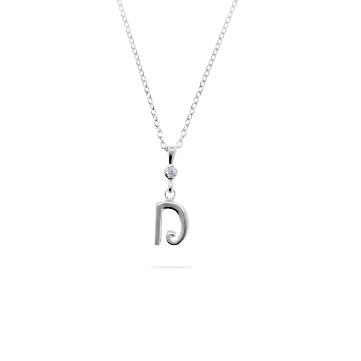 Silver Alphabet Pendant