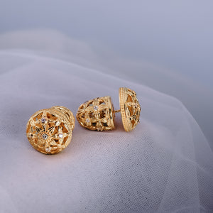 Anting Perak 925 Koleksi Asoka Stud Earrings