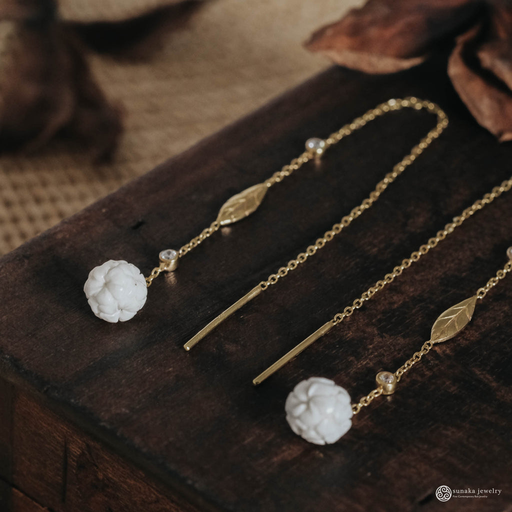 925 Silver Japanese Collection Chain Threader Earrings