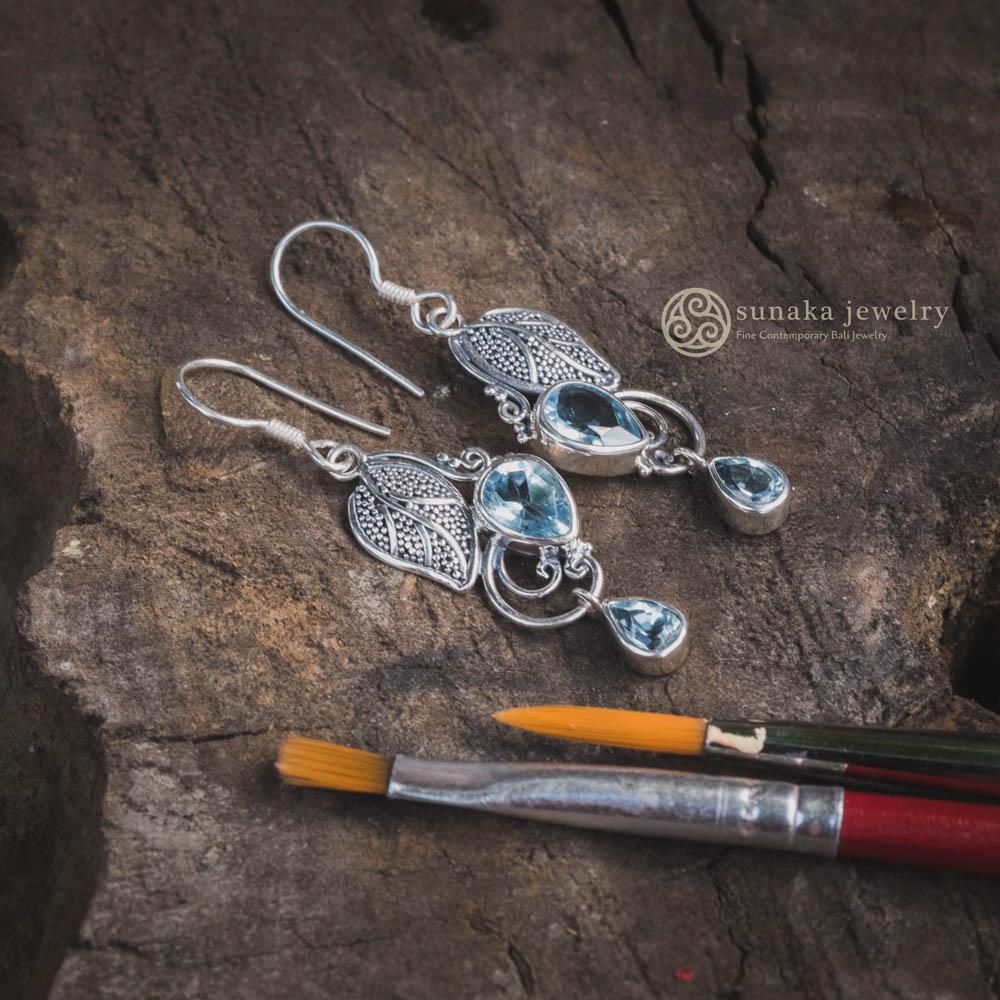 Anting Dangling Koleksi Kembang Harum Sterling Silver 925