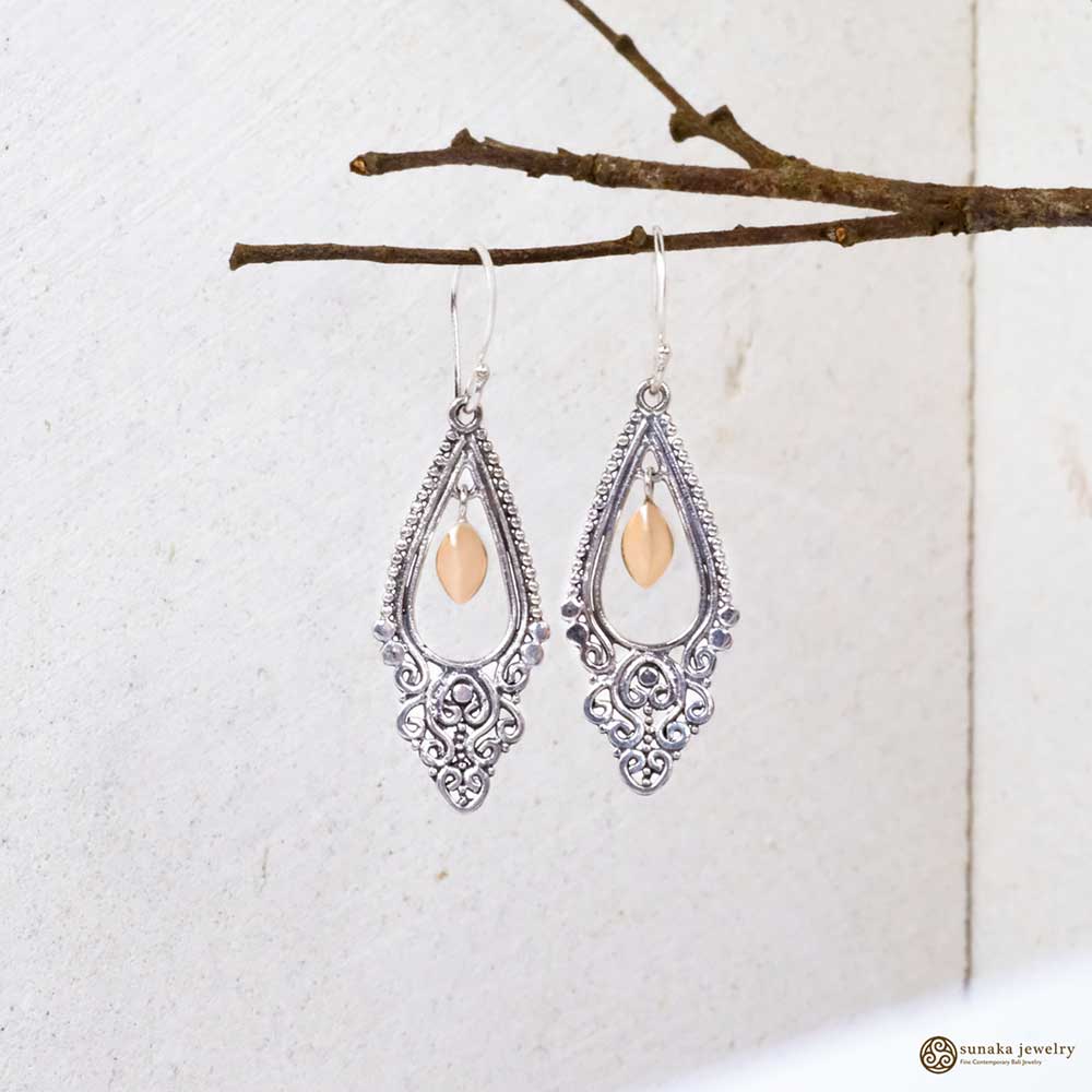 Anting Perak 925 Koleksi Emas Perak Dangle Earrings/E.1453