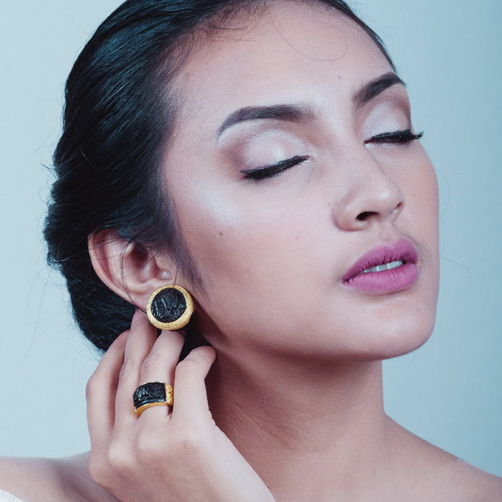 Gajah Gold-Plated Earring Collection