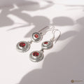 Jawan Keliling Collection Sterling Silver 925 Double Drop Earrings