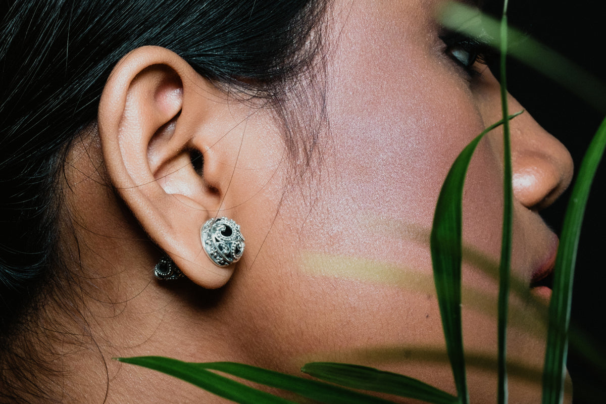 Anting Subeng Kecil Perak 925 Koleksi Ombak Segara Sterling Silver