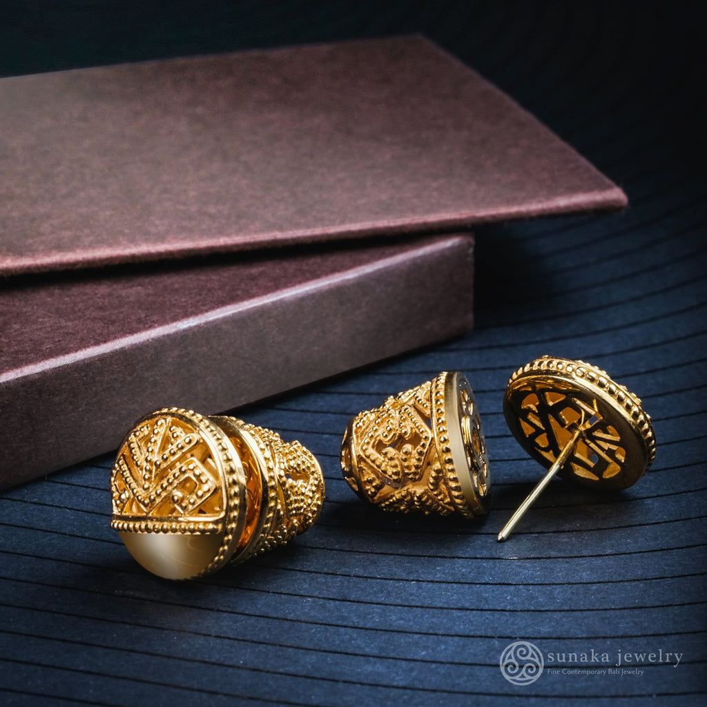 Anting Subeng Medium Perak 925 Koleksi Songket Bali