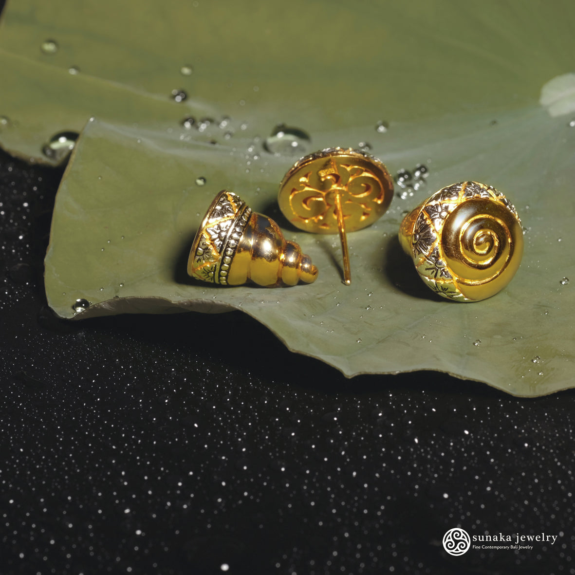 Anting Subeng Perak 925  Koleksi Keong Emas