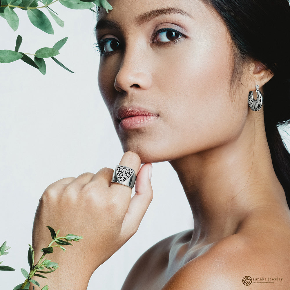 Anting Hoop Perak 925 Koleksi Bhineka