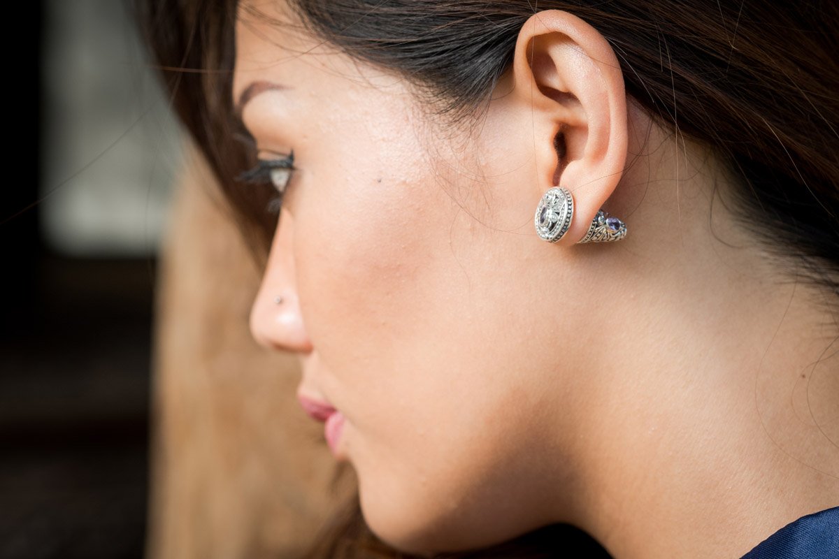 Subeng Mini Anting Tradisonal Bali Koleksi Capung Sterling Silver 925