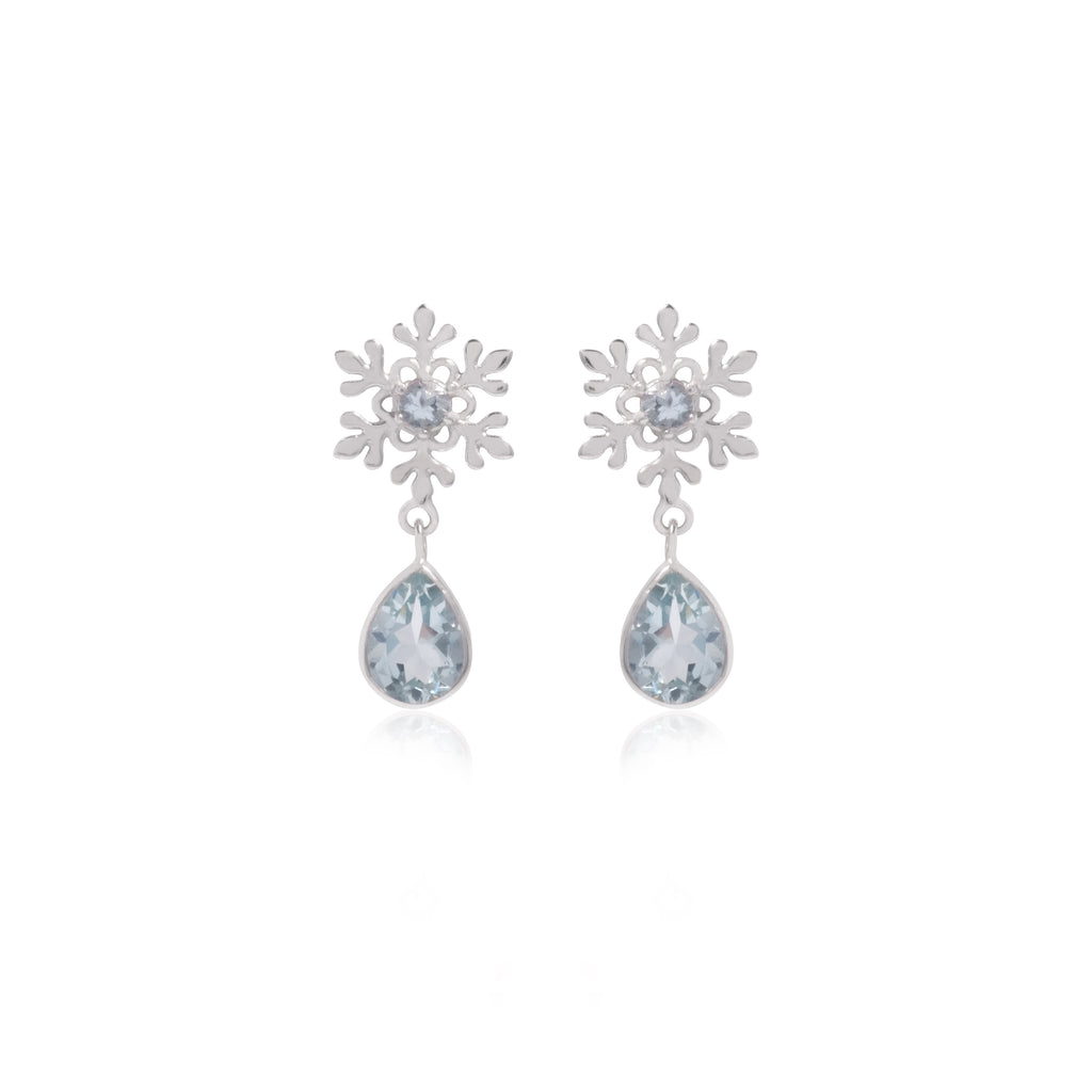 Anting Tear Drop Perak 925 Koleksi Fraktal Sterling Silver