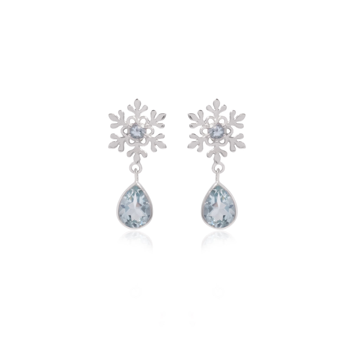 Anting Tear Drop Perak 925 Koleksi Fraktal Sterling Silver