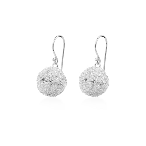 Anting Dangle Ball  Perak 925 Koleksi Sebun