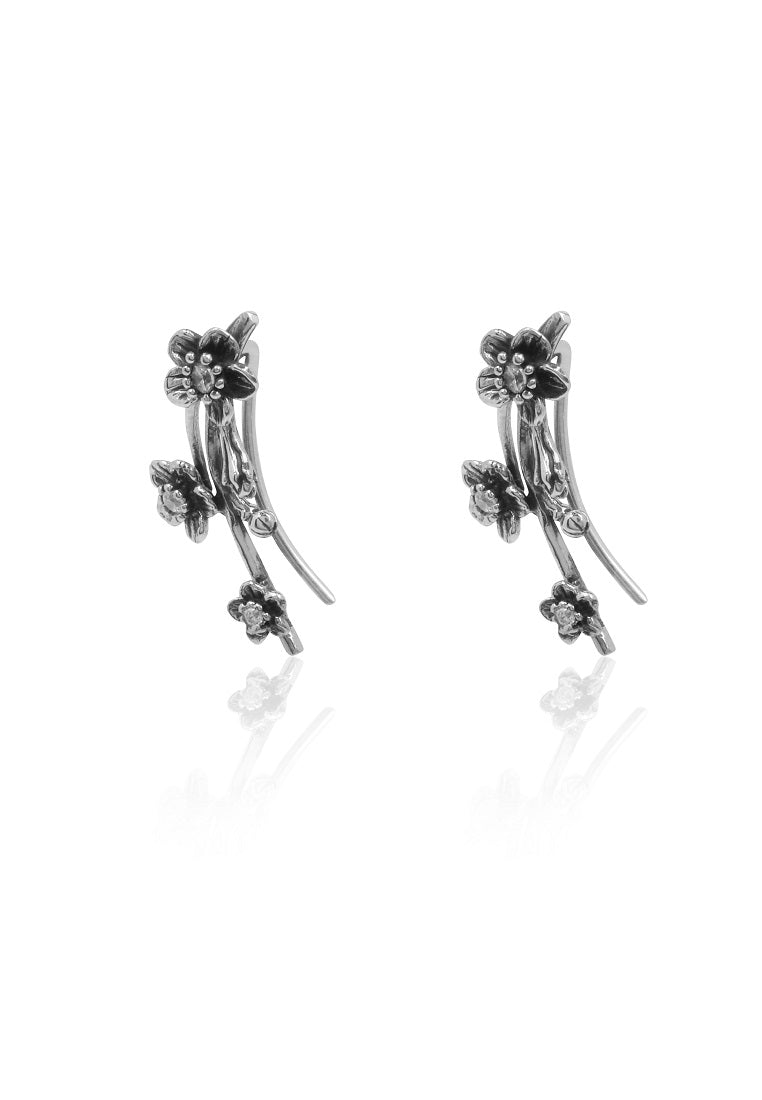 Anting Stud Perak 925 Koleksi Cherry Blossom Sterling Silver