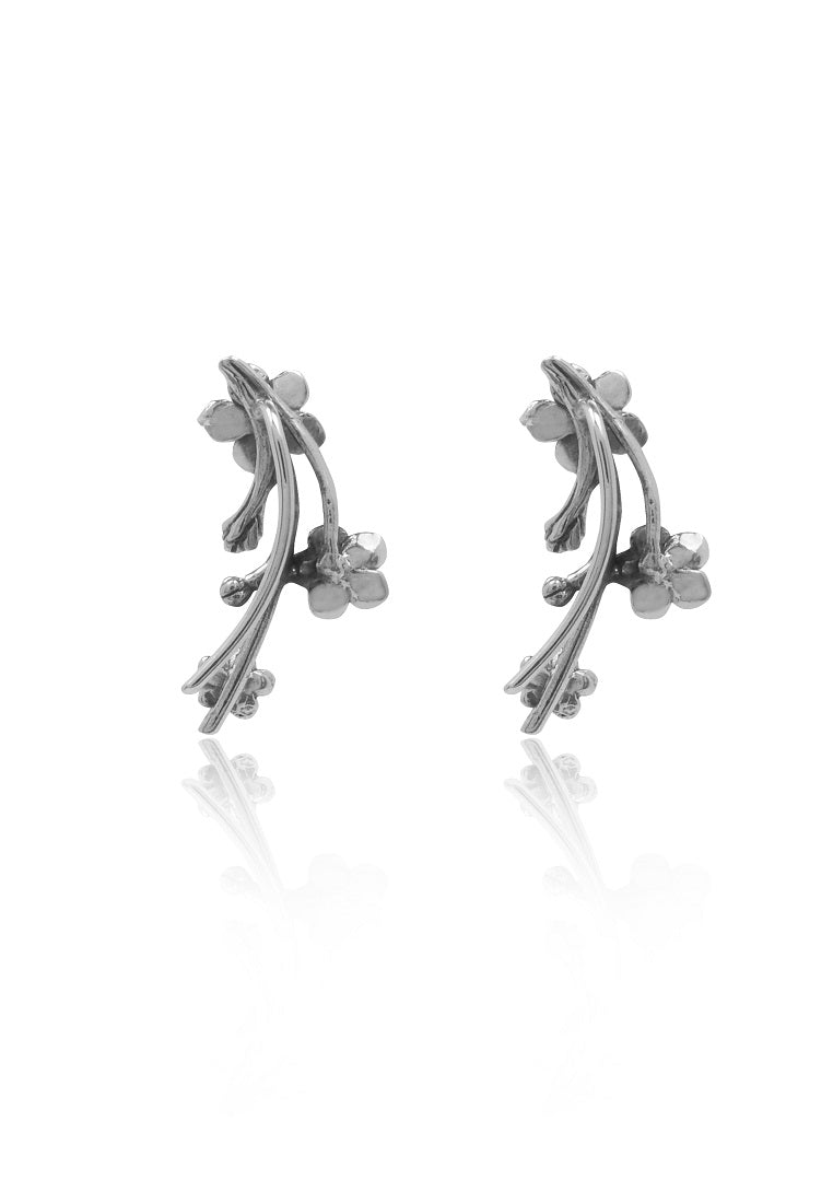 Anting Stud Perak 925 Koleksi Cherry Blossom Sterling Silver