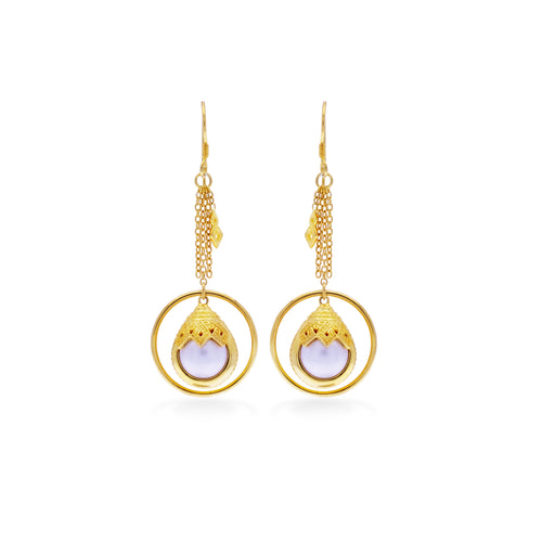 Anting Dangling Perak 925 Koleksi Mutiara Mandalika