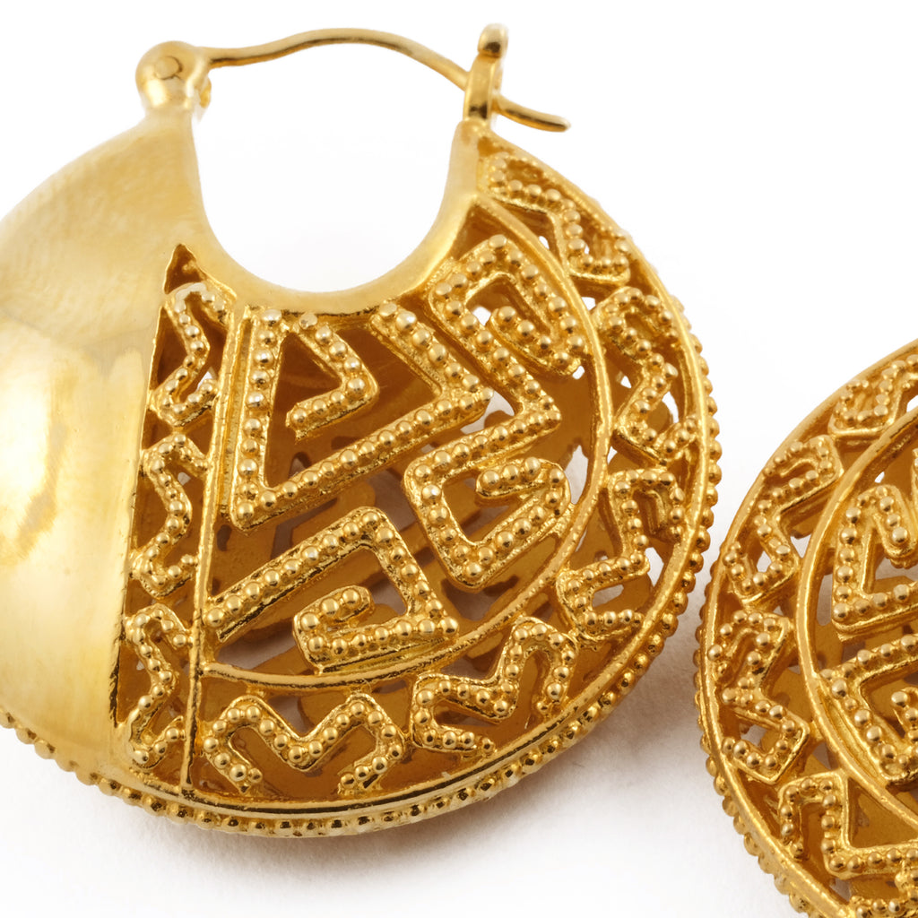 Anting Hoop Perak 925 Koleksi Songket Bali