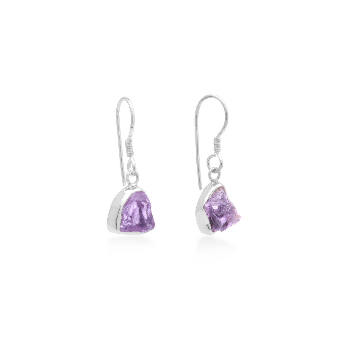 Anting Drop Silver 925 dengan Rawstone Koleksi Pristine