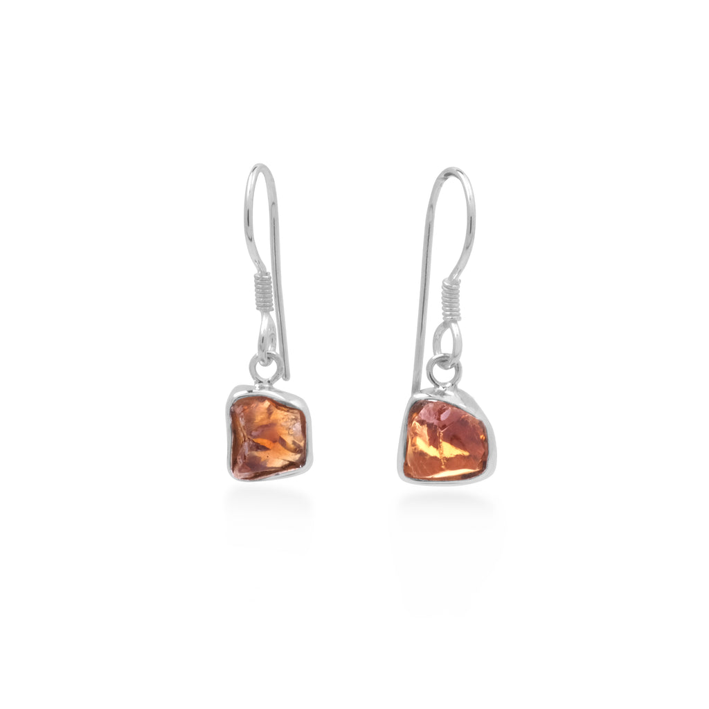 925 Silver Drop Earrings with Pristine Collection Rawstone