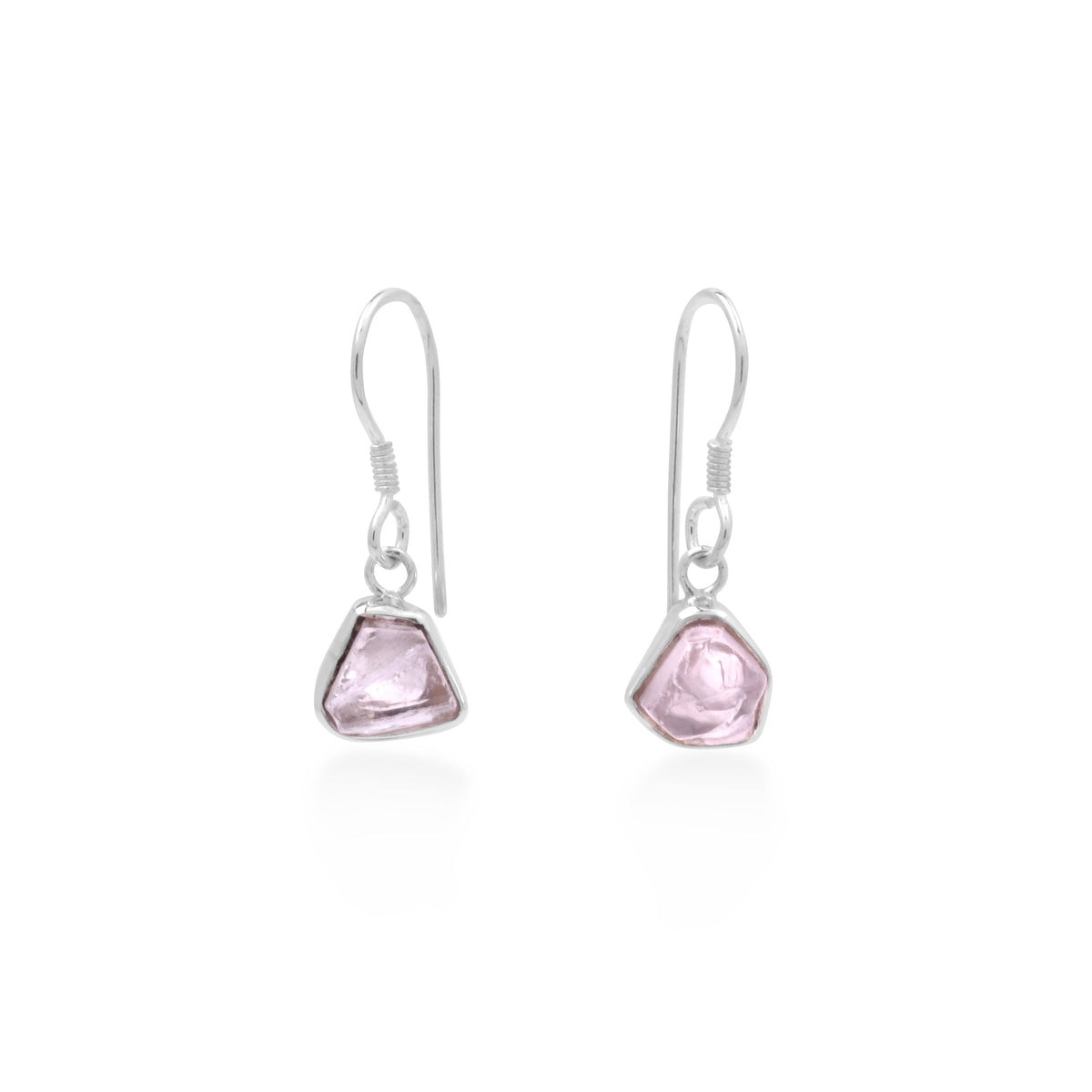 Anting Drop Silver 925 dengan Rawstone Koleksi Pristine